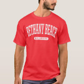 Bethany Beach Delaware Vacation College Style DE U T-shirt (Voorkant)