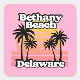 Bethany Beach Delaware Vierkante Sticker