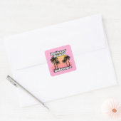 Bethany Beach Delaware Vierkante Sticker (Envelop)