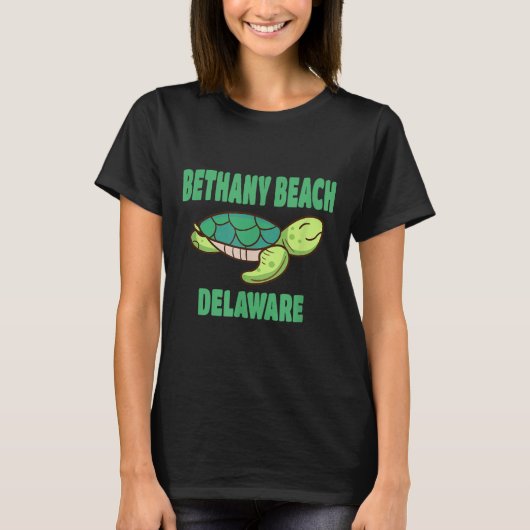 Bethany Beach Delaware Zee Turtle Theme T-shirt (Voorkant)