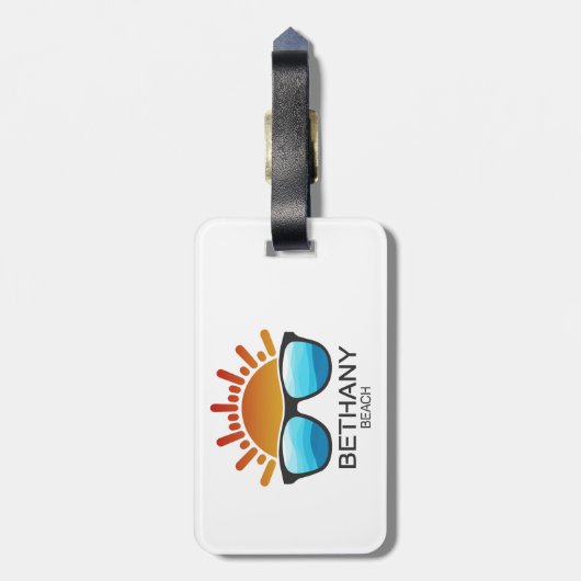 Bethany Beach Delaware Zonnebril Bagagelabel (Achterkant verticaal)