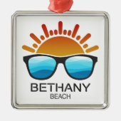 Bethany Beach Delaware Zonnebril Metalen Ornament (Voorkant)