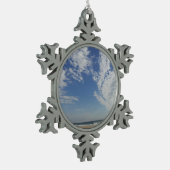 Bethany Beach II Tin Sneeuwvlok Ornament (Links)