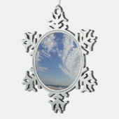 Bethany Beach II Tin Sneeuwvlok Ornament (Rechts)