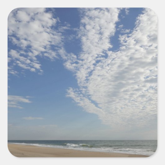 Bethany Beach II Vierkante Sticker (Voorkant)