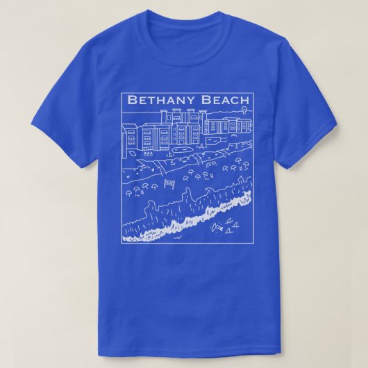 Bethany Beach Ocean Uitzicht TShirt (Design voorkant)