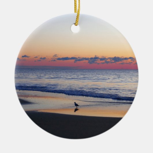Bethany Beach Sunrise I Keramisch Ornament (Voorkant)