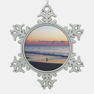 Bethany Beach Sunrise I Tin Sneeuwvlok Ornament