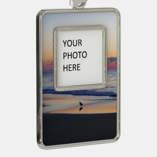 Bethany Beach Sunrise I Verzilverd Omlijst Ornament (Rechts)