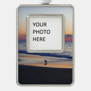Bethany Beach Sunrise I Verzilverd Omlijst Ornament