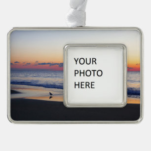 Bethany Beach Sunrise I Verzilverd Omlijst Ornament