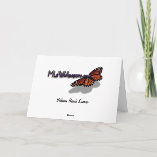 Bethany Beach Sunrise II Kaart (Achterkant)