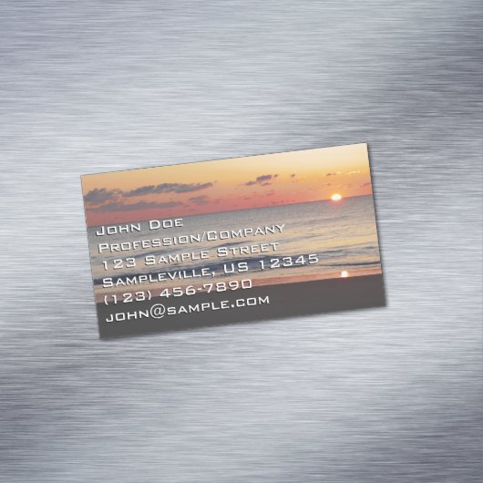 Bethany Beach Sunrise II Magnetisch Visitekaartje (Voorbeeld)