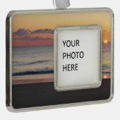 Bethany Beach Sunrise II Verzilverd Omlijst Ornament (Rechts)