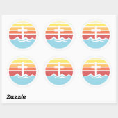 Bethany Beach Sunset Sticker (Vel)