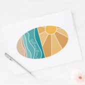 Bethany Beach Sunset Sticker (Envelop)