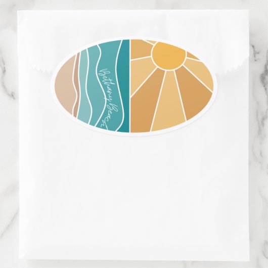 Bethany Beach Sunset Sticker (Tas)