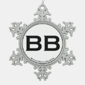 Bethany Beach Tin Sneeuwvlok Ornament (Voorkant)