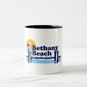 Bethany Beach. Tweekleurige Koffiemok