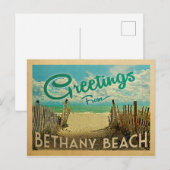 Bethany Beach Vintage Travel Briefkaart (Voorkant / Achterkant)