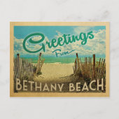 Bethany Beach Vintage Travel Briefkaart (Voorkant)