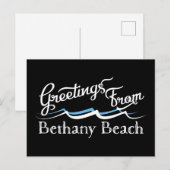 Bethany Beach Water Waves Briefkaart (Voorkant / Achterkant)