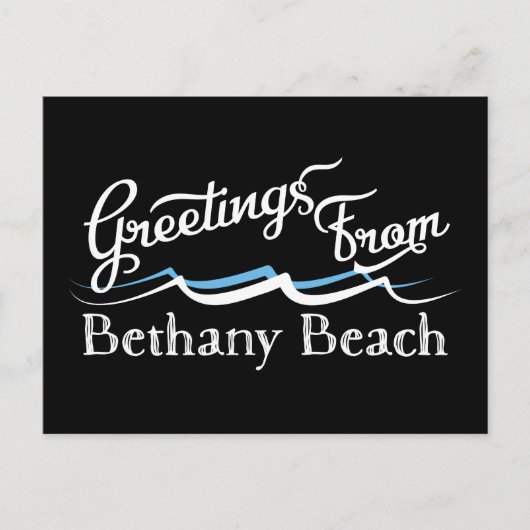 Bethany Beach Water Waves Briefkaart (Voorkant)