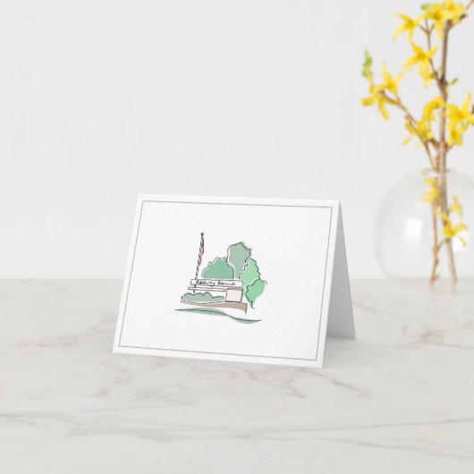 Bethany Beach Wenskaart Kaart (Gele Bloem)