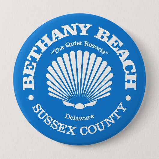 Bethany Beach (zeeschelp) Ronde Button 4,0 Cm (Voorkant)