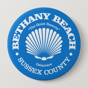 Bethany Beach (zeeschelp) Ronde Button 4,0 Cm