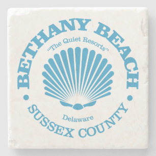 Bethany Beach (zeeschelp) Stenen Onderzetter