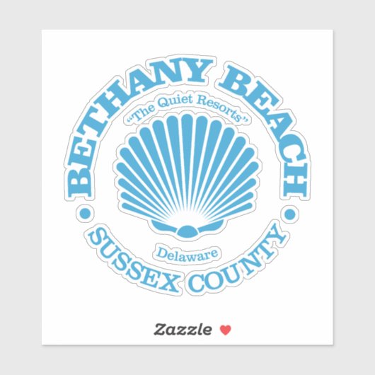 Bethany Beach (zeeschelp) Sticker (Vel)