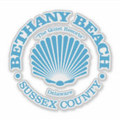 Bethany Beach (zeeschelp) Sticker (Voorkant)