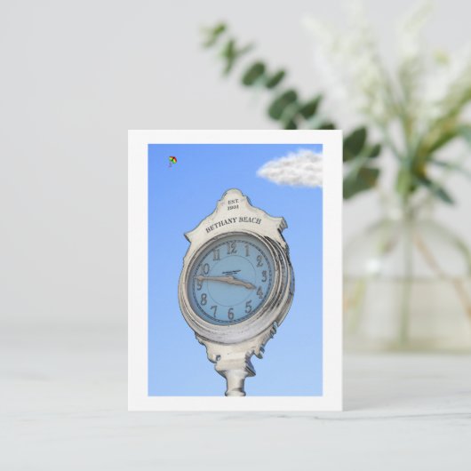 Bethany Clock en Kite Briefkaart (Staand voorkant)
