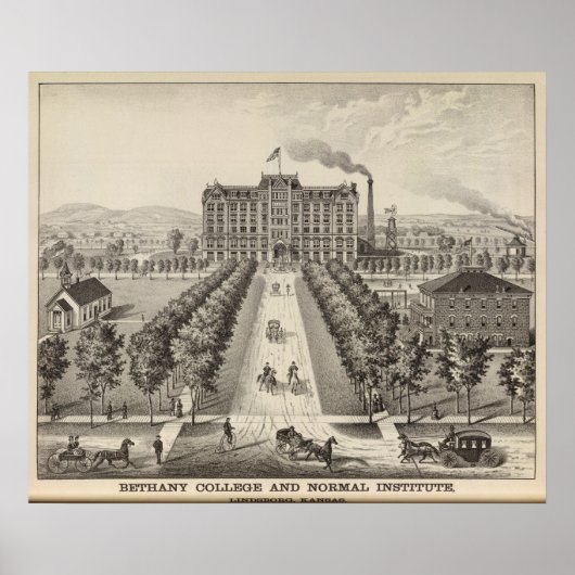Bethany College, Lindsborg, Kansas Poster (Voorkant)