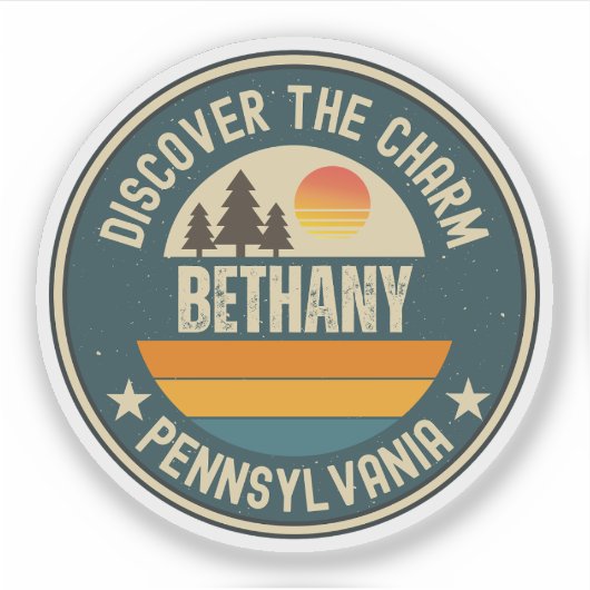 Bethany, Pennsylvania Sticker (Voorkant)