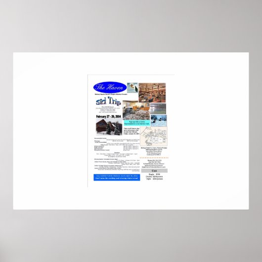 Bethany's Haven Ski Trip Poster (Voorkant)