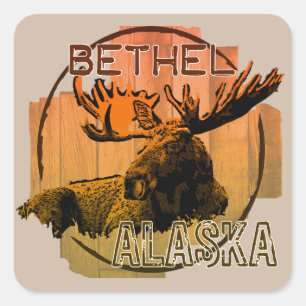 Bethel Alaska oranje eland stickers