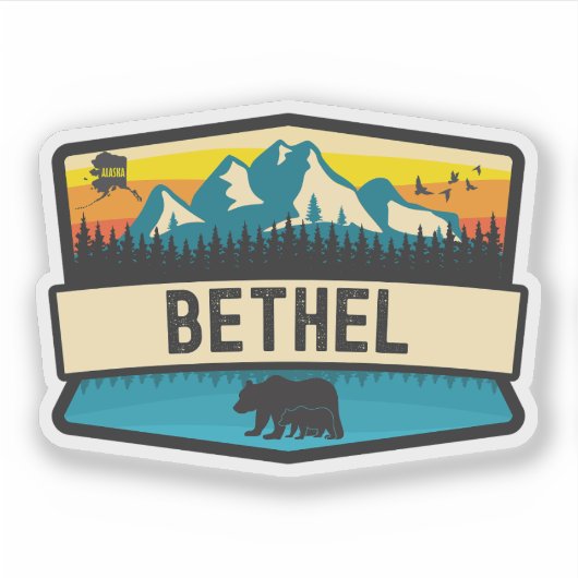 Bethel, Alaska Sticker (Voorkant)