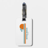 Bethel Beach Virginia Sun Palm Trees Bagagelabel (Achterkant verticaal)