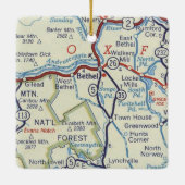 Bethel Maine  Map Keramisch Ornament (Achterkant)