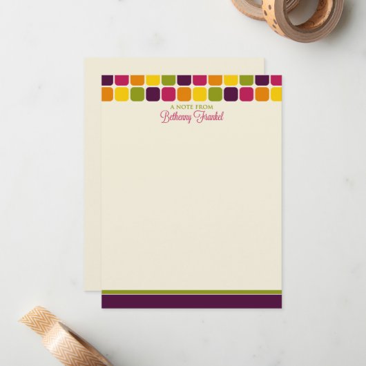 Bethenny Frankel Custom Flat Note-kaarten Notitiekaartje (Voorkant / Achterkant in situ)