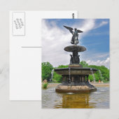 Bethesda "Angel of the Waters" Central Park, NYC Briefkaart (Voorkant / Achterkant)