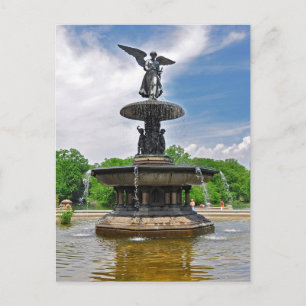Bethesda "Angel of the Waters" Central Park, NYC Briefkaart