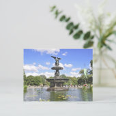 Bethesda "Angel of the Waters" Central Park, NYC Briefkaart (Staand voorkant)