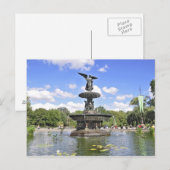 Bethesda "Angel of the Waters" Central Park, NYC Briefkaart (Voorkant / Achterkant)