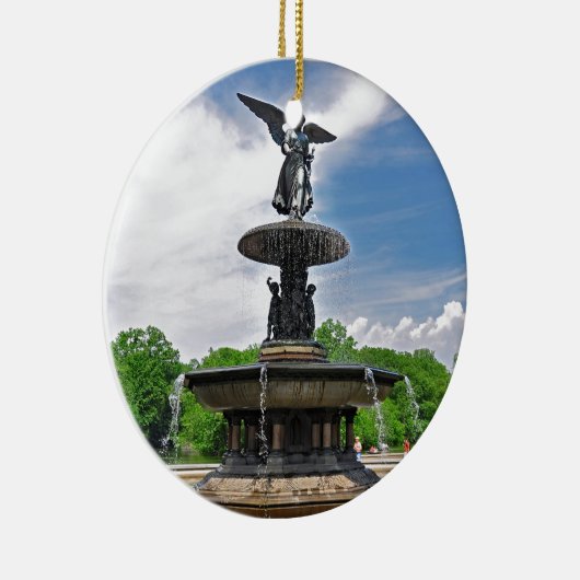 Bethesda "Angel of the Waters" Central Park, NYC Keramisch Ornament (Rechts)