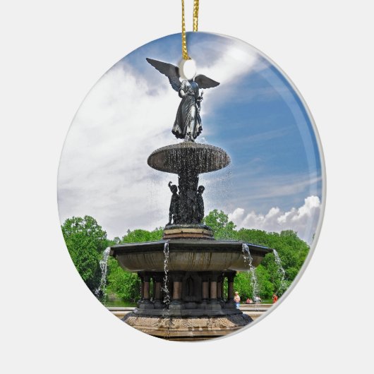 Bethesda "Angel of the Waters" Central Park, NYC Keramisch Ornament (Links)