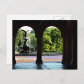 Bethesda-fontein Central Park Foto Briefkaart (Voorkant / Achterkant)