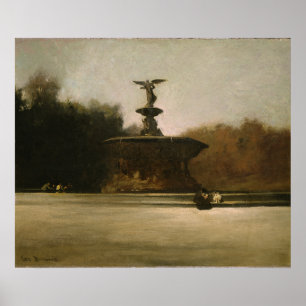 Bethesda Fountain beroemd gemaakt door George Bell Poster